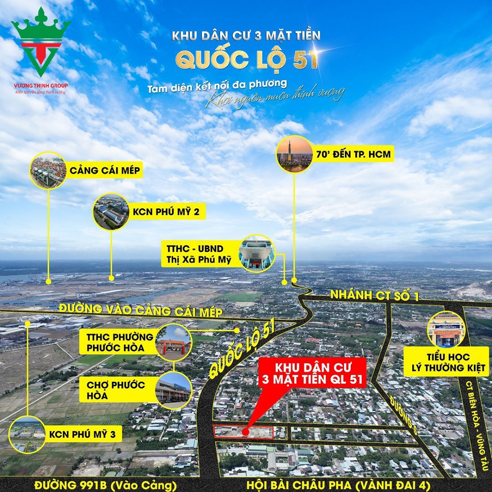 Khu dân Phước Hòa 3MT quốc lộ Q51