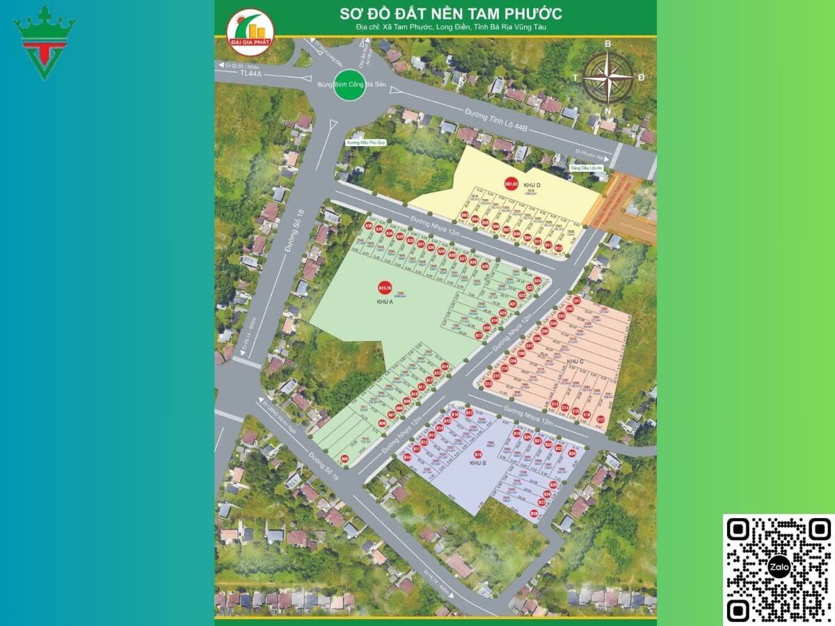 KDC Tam Phước là một trong những dự án gần tuyến tỉnh lộ 44B được đánh giá cao