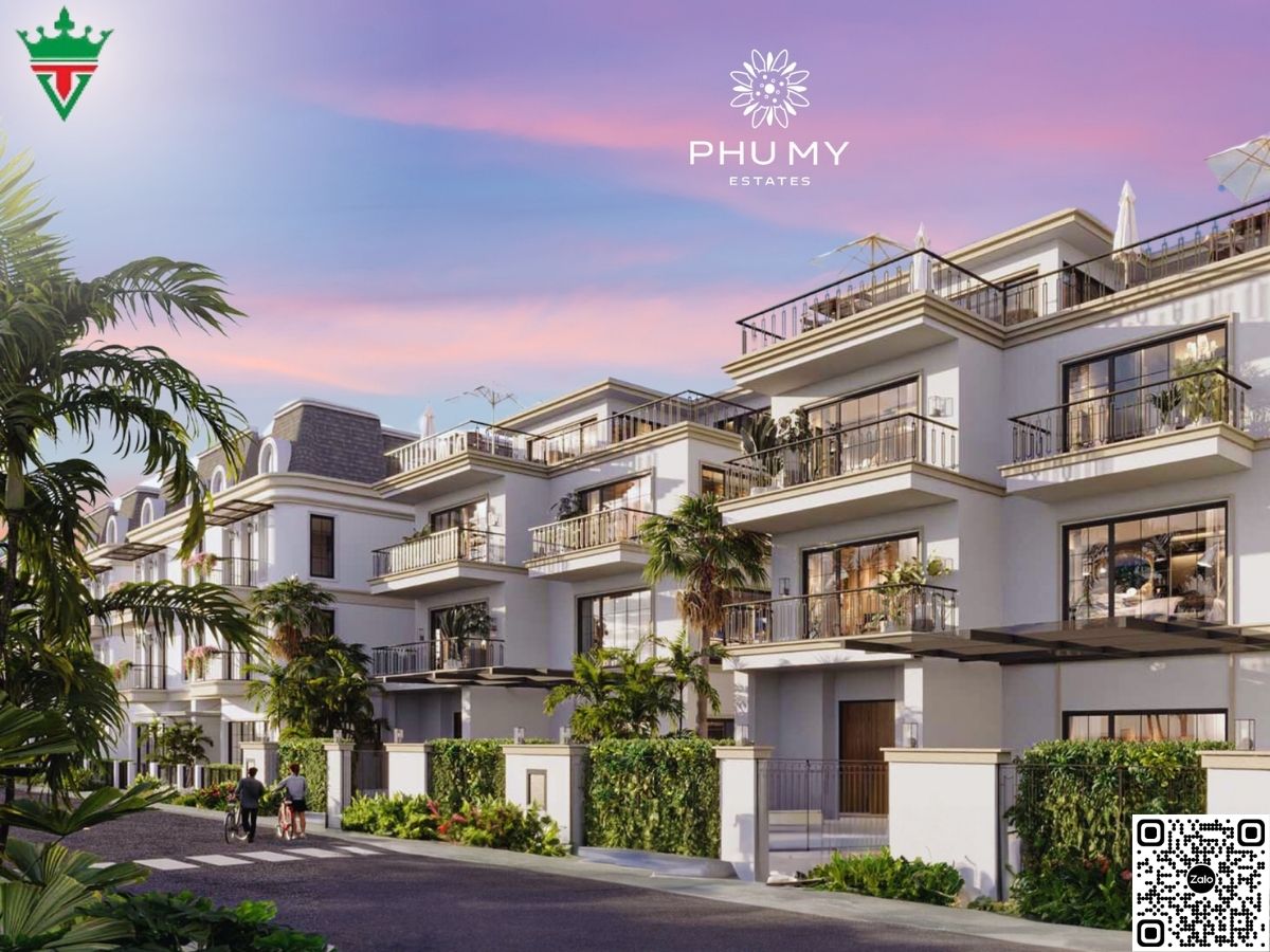 Nhà phố Phú Mỹ Estates là dự án nhà phố gần chợ Hắc Dịch đáng chọn